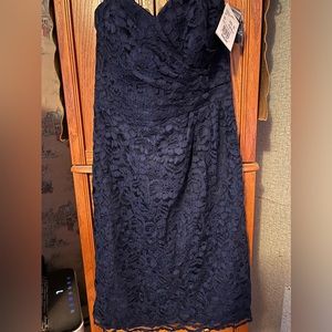 David’s Bridal strapless dress